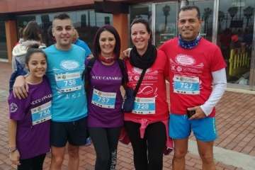 Los enfermos de Crohn y colitis ulcerosas corren la Gran Canaria Accesible (Foto TA)