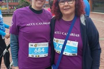Los enfermos de Crohn y colitis ulcerosas corren la Gran Canaria Accesible (Foto TA)