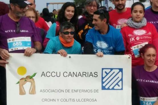 Los enfermos de Crohn y colitis ulcerosas corren la Gran Canaria Accesible (Foto TA)