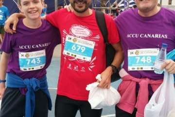 Los enfermos de Crohn y colitis ulcerosas corren la Gran Canaria Accesible (Foto TA)