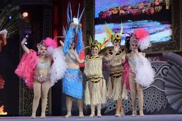 Los Diamantes, de Telde, primer premio de comparsas infantiles del Carnaval capitalino (Foto Tony Hernández/LPA Carnaval y TA)