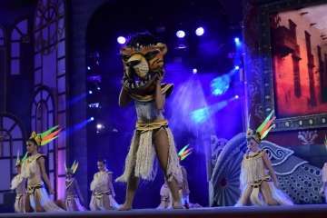 Los Diamantes, de Telde, primer premio de comparsas infantiles del Carnaval capitalino (Foto Tony Hernández/LPA Carnaval y TA)