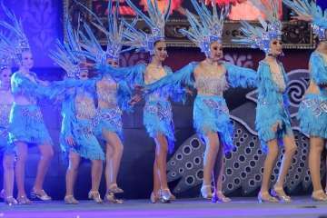 Los Diamantes, de Telde, primer premio de comparsas infantiles del Carnaval capitalino (Foto Tony Hernández/LPA Carnaval y TA)