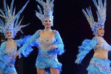 Los Diamantes, de Telde, primer premio de comparsas infantiles del Carnaval capitalino (Foto Tony Hernández/LPA Carnaval y TA)