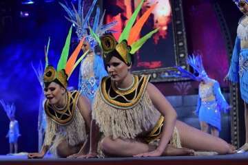 Los Diamantes, de Telde, primer premio de comparsas infantiles del Carnaval capitalino (Foto Tony Hernández/LPA Carnaval y TA)