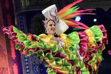 Los Diamantes, de Telde, primer premio de comparsas infantiles del Carnaval capitalino (Foto Tony Hernández/LPA Carnaval y TA)