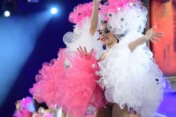 Los Diamantes, de Telde, primer premio de comparsas infantiles del Carnaval capitalino (Foto Tony Hernández/LPA Carnaval y TA)