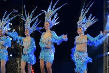 Los Diamantes, de Telde, primer premio de comparsas infantiles del Carnaval capitalino (Foto Tony Hernández/LPA Carnaval y TA)