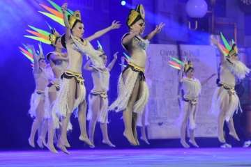 Los Diamantes, de Telde, primer premio de comparsas infantiles del Carnaval capitalino (Foto Tony Hernández/LPA Carnaval y TA)