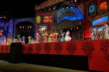 Los Diamantes, de Telde, primer premio de comparsas infantiles del Carnaval capitalino (Foto Tony Hernández/LPA Carnaval y TA)