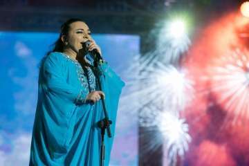 María Suárez, del Kilo de San Gregorio, Gran Dama del Carnaval capitalino (Foto Tony Hernández-LPA Carnaval)