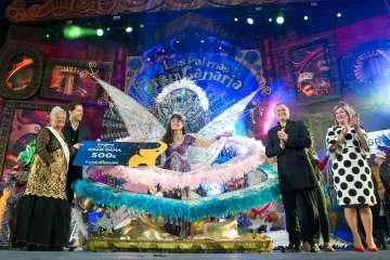María Suárez, del Kilo de San Gregorio, Gran Dama del Carnaval capitalino (Foto Tony Hernández-LPA Carnaval)