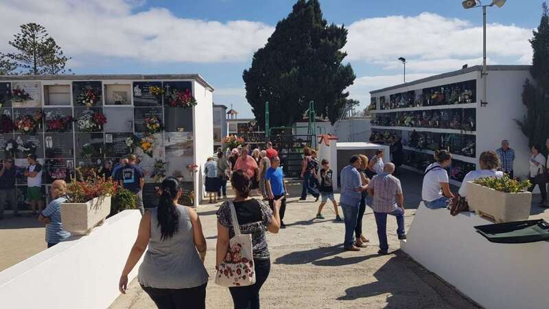 Interior del cementerio de Los Llanos (Foto TAI