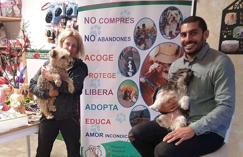 Auri Saavedra, de Aurican, y el edil Abraham Santana (Foto TA)