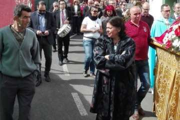 Procesión religiosa de La Candelaría por Tara-Telde (Foto Carmelo Santana Suárez)