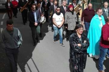 Procesión religiosa de La Candelaría por Tara-Telde (Foto Carmelo Santana Suárez)