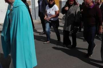 Procesión religiosa de La Candelaría por Tara-Telde (Foto Carmelo Santana Suárez)