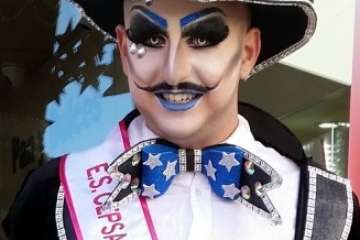 Drag Aruba alegra la Estación de Servicio Cepsa San Juan-El Cubillo (Foto Jesús Ruiz Mesa)