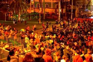 Primera fase del concurso de murgas del carnaval capitalino (Foto Francisco J. Santana)