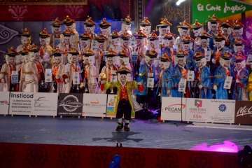 Primera fase del concurso de murgas del carnaval capitalino (Foto Francisco J. Santana)