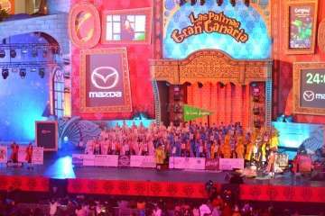 Primera fase del concurso de murgas del carnaval capitalino (Foto Francisco J. Santana)