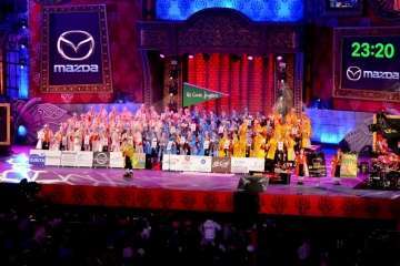 Primera fase del concurso de murgas del carnaval capitalino (Foto Francisco J. Santana)