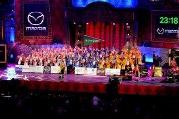 Primera fase del concurso de murgas del carnaval capitalino (Foto Francisco J. Santana)