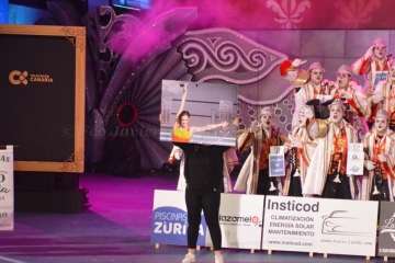 Primera fase del concurso de murgas del carnaval capitalino (Foto Francisco J. Santana)