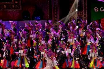 Las Golisnionas 'cuenta las verdades' en el Carnaval capitalino (Foto Francisco Javier Santana)