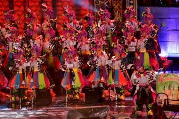 Las Golisnionas 'cuenta las verdades' en el Carnaval capitalino (Foto Francisco Javier Santana)