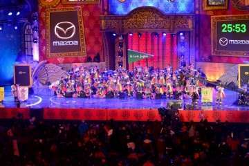 Las Golisnionas 'cuenta las verdades' en el Carnaval capitalino (Foto Francisco Javier Santana)