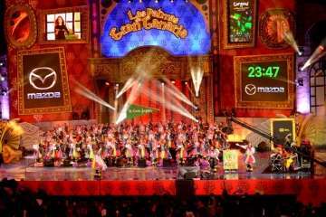 Las Golisnionas 'cuenta las verdades' en el Carnaval capitalino (Foto Francisco Javier Santana)