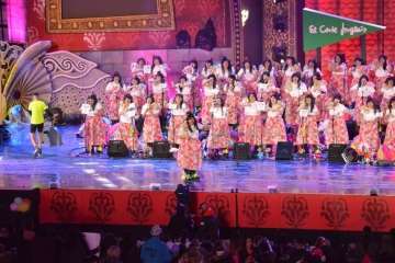 Las Golisnionas 'cuenta las verdades' en el Carnaval capitalino (Foto Francisco Javier Santana)