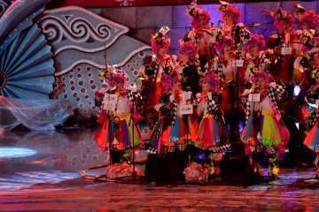 Las Golisnionas 'cuenta las verdades' en el Carnaval capitalino (Foto Francisco Javier Santana)