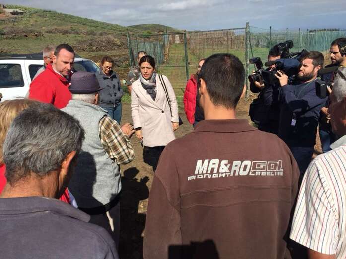 La alcaldesa visitó días atrás el pago de El Gamonal (Foto TA)