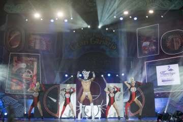 Un diseño del teldense Nauzet Afonso, primer finalista de la Gala Drag Qeen del Carnaval capitalino (Foto lpcarnaval)