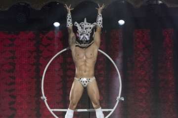 Un diseño del teldense Nauzet Afonso, primer finalista de la Gala Drag Qeen del Carnaval capitalino (Foto lpcarnaval)