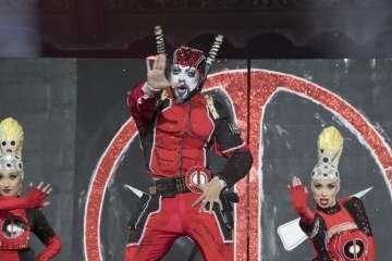 Un diseño del teldense Nauzet Afonso, primer finalista de la Gala Drag Qeen del Carnaval capitalino (Foto lpcarnaval)