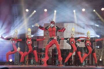 Un diseño del teldense Nauzet Afonso, primer finalista de la Gala Drag Qeen del Carnaval capitalino (Foto lpcarnaval)