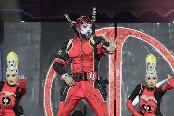 Un diseño del teldense Nauzet Afonso, primer finalista de la Gala Drag Qeen del Carnaval capitalino (Foto lpcarnaval)