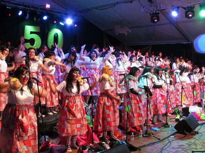 La murga teldense (Foto TA)