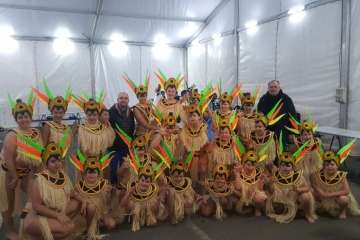 Montaje del escenario y pregón de las fiestas del Carnaval 2018 de Telde (Foto TA y Francisco Javier Santana)