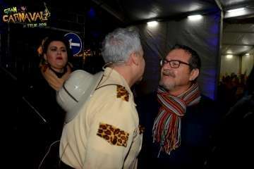 Montaje del escenario y pregón de las fiestas del Carnaval 2018 de Telde (Foto TA y Francisco Javier Santana)