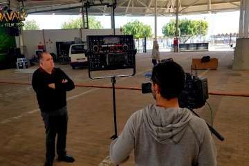 Montaje del escenario y pregón de las fiestas del Carnaval 2018 de Telde (Foto TA y Francisco Javier Santana)