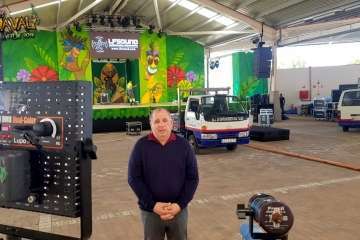 Montaje del escenario y pregón de las fiestas del Carnaval 2018 de Telde (Foto TA y Francisco Javier Santana)