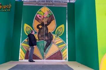 Montaje del escenario y pregón de las fiestas del Carnaval 2018 de Telde (Foto TA y Francisco Javier Santana)