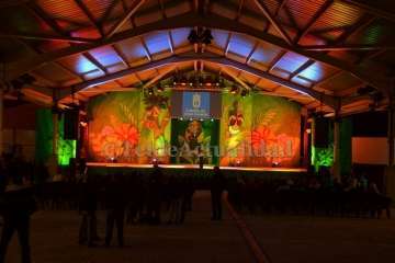 Montaje del escenario y pregón de las fiestas del Carnaval 2018 de Telde (Foto TA y Francisco Javier Santana)