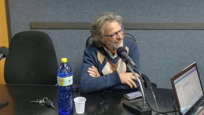 Jorge Hernández, durante la entrevista de este martes en El espejo canario (Foto El espejo canario)