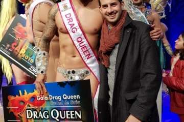 Una alegoría de Nauzet Afonso 'arrasa' en la Gala Drag Queen de Guía (Foto Infonortedigital y TA)