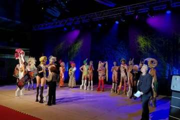 Una alegoría de Nauzet Afonso 'arrasa' en la Gala Drag Queen de Guía (Foto Infonortedigital y TA)